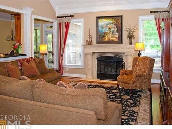No expense spared in this home. Vaulted ceilings, extra large crown molding, decorative columns on f
