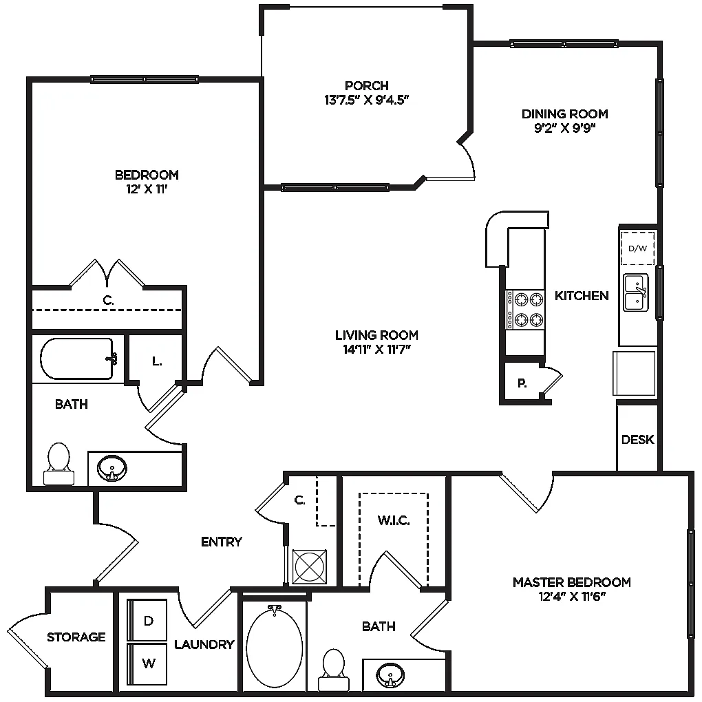 Floor plan B2R