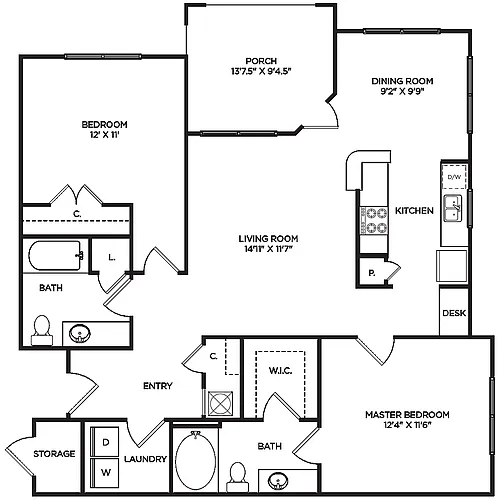 Floor plan B2R