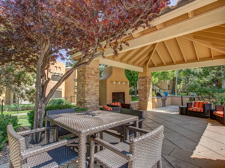 Dine al fresco on the patio