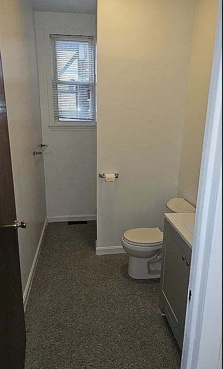 First floor bathroom. Standing shower in the back.