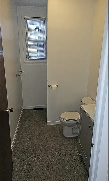 First floor bathroom. Standing shower in the back.