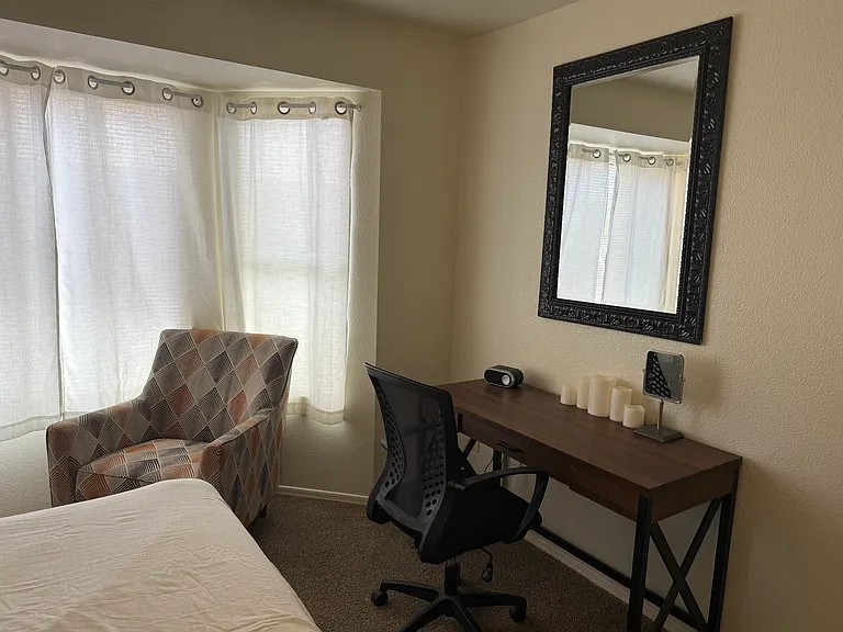 office in master bedroom
