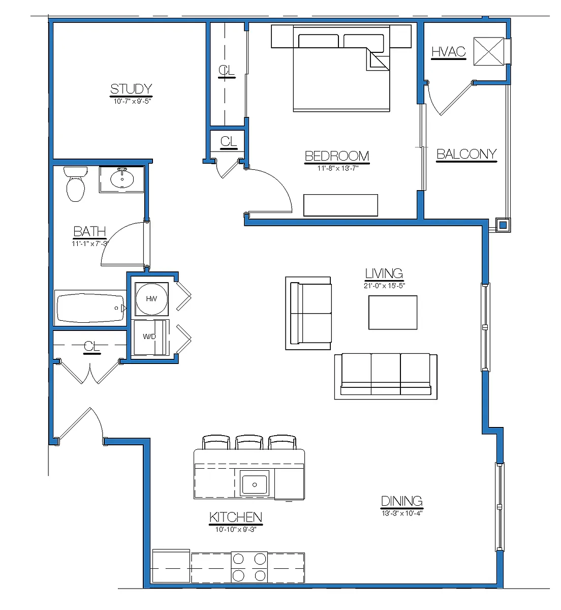 Floor plan M1B
