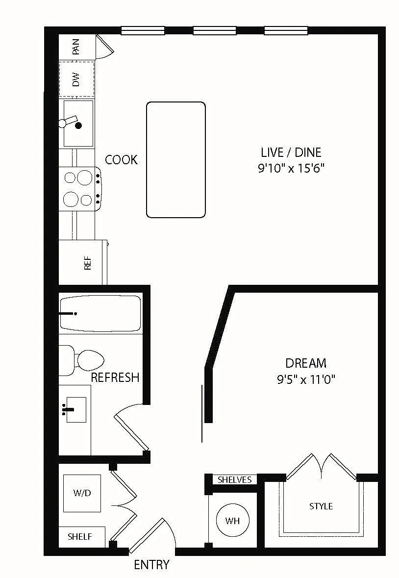 Floor plan S1 - 0X1