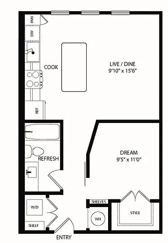 Floor plan S1 - 0X1