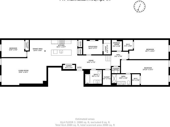 2nd image of 717 Manhattan Ave APT 2A