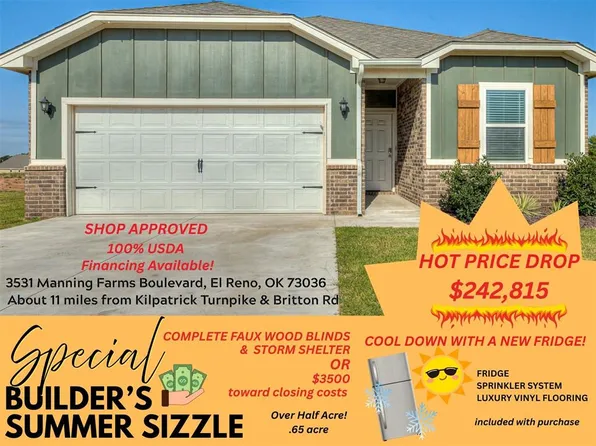 3531 Manning Farms Blvd, El Reno, OK 73036