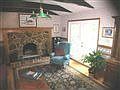 Living Room with beautiful NJ Sandstone fireplace