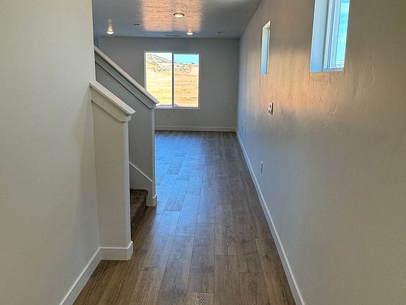 Entry with daylit windows.