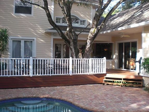Wood Deck Back Porch