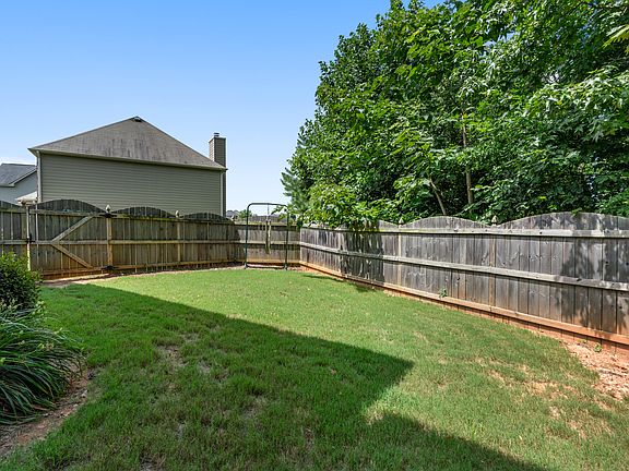 Large private backyard