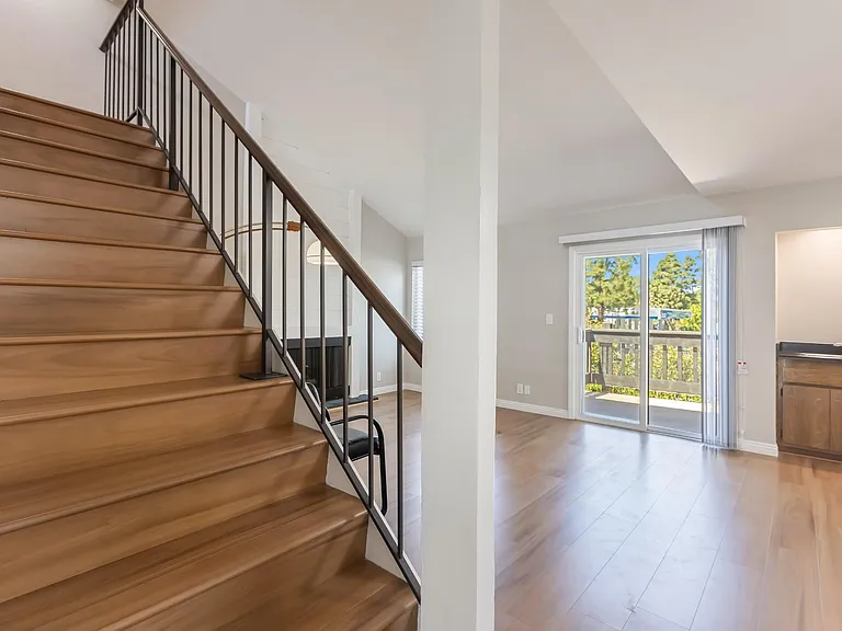 The stairs leads you to the loft