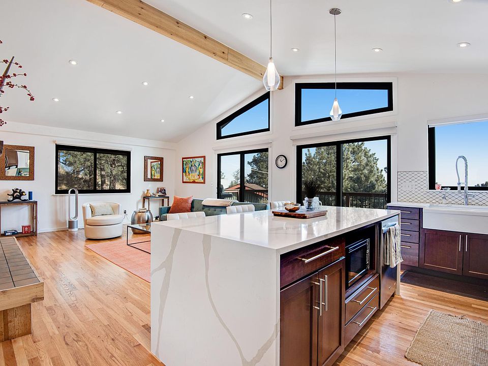 Open concept floor plan with beautifully renovated kitchen