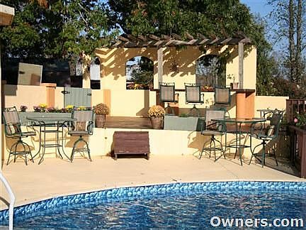 Court yard around pool