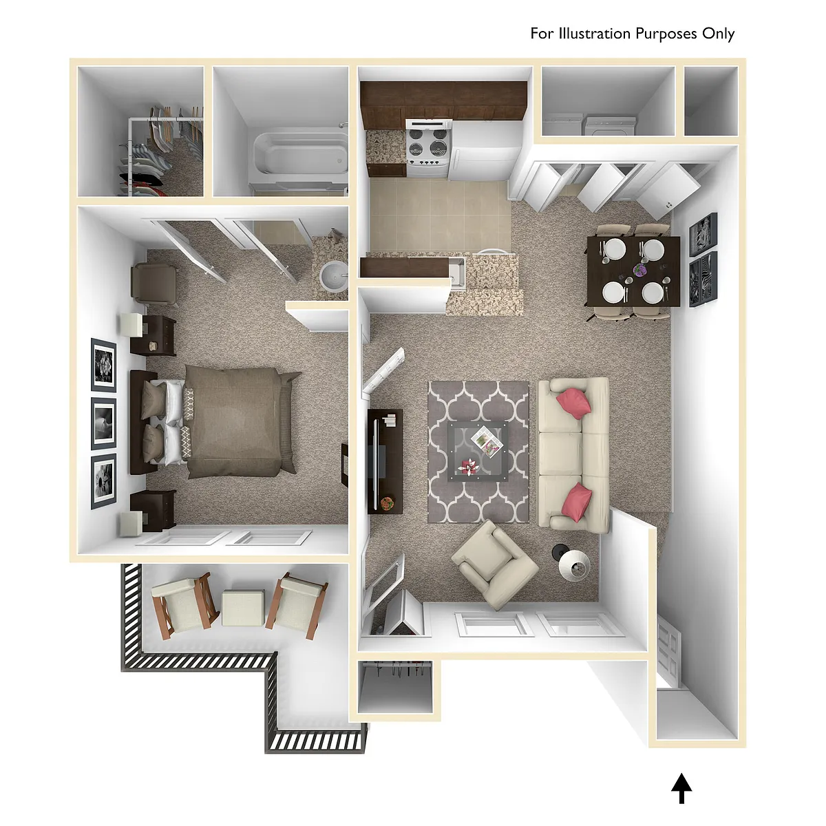 Floor plan 1X1U