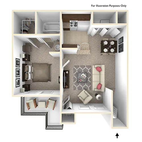 Floor plan Noble *Newly Renovated