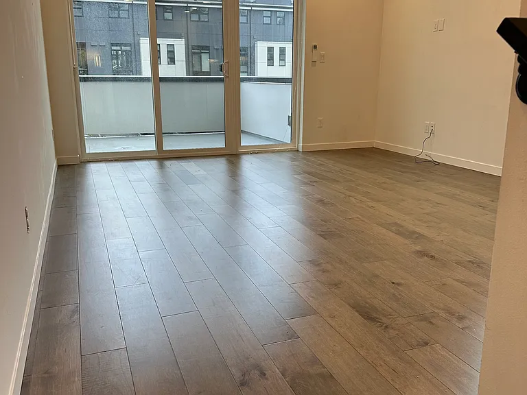 Living room looking from top of stairs.
