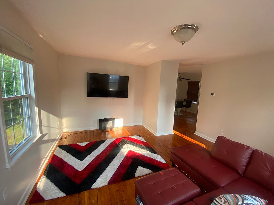 Beautiful open living room space with natural light