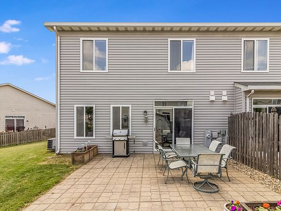 Great fenced-in backyard space with patio