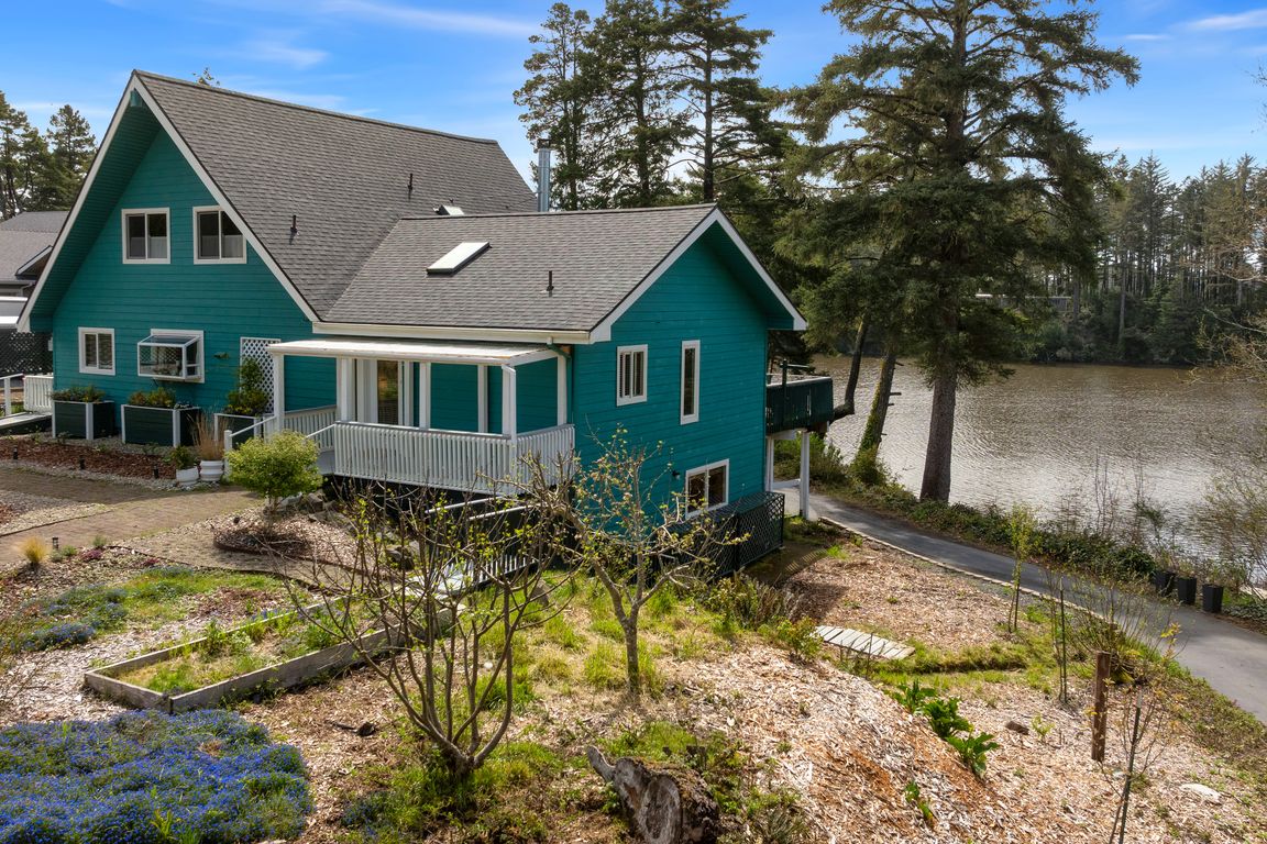 Front Exterior with Lake View