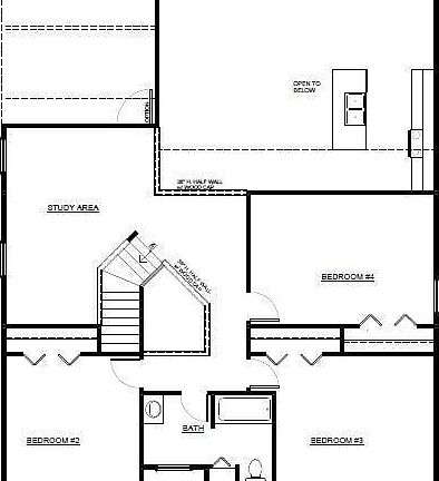 The Camden Floor Plan - Second Floor