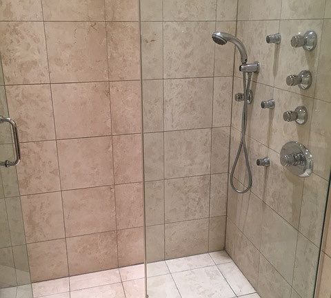 Upgraded shower
