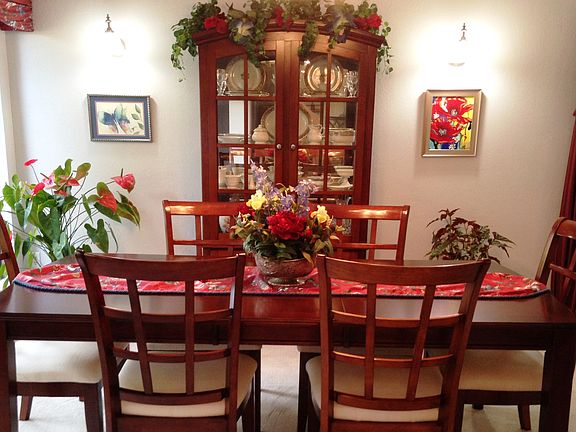 Leaf table china cabinet