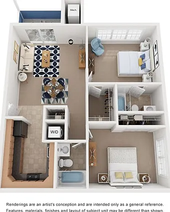 Cedar | Two Bedroom Cedar | Two Bedroom