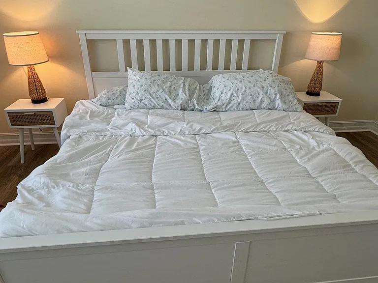 One of the two guest bedrooms.