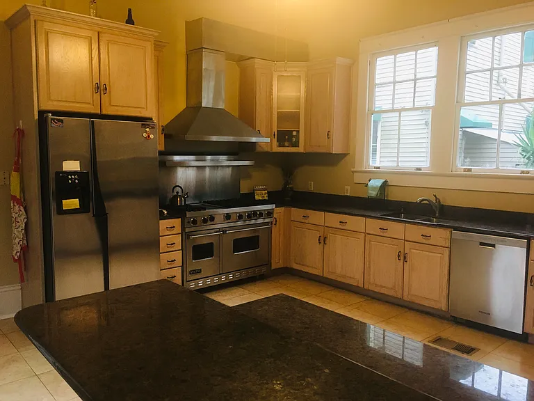Kitchen, include dishwasher, stainless fridge/Viking stove and microwave. Lots of counter and cabinet space.