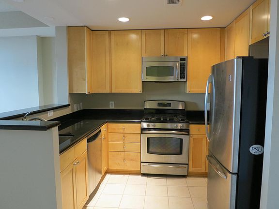 Kitchen with gas stove