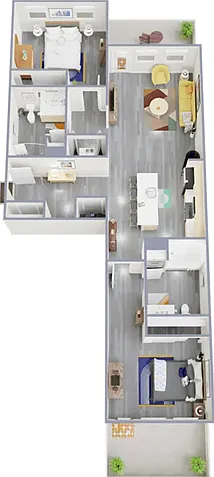 Two bedroom, two bath, 1,137 square foot apartment home Two bedroom, two bath, 1,137 square foot apartment home