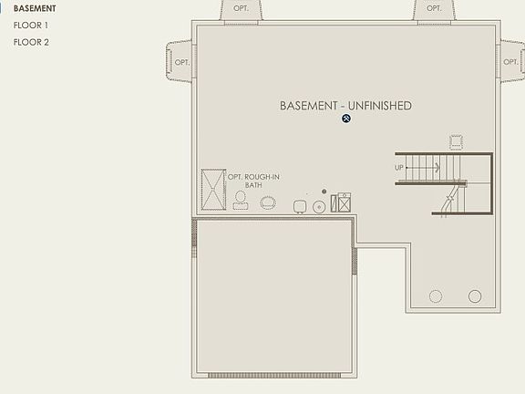 Newberry Floor Plan, Quick Move-In Home, Basement