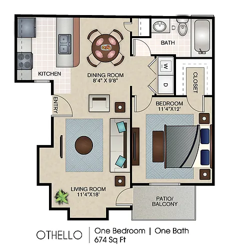 Floor plan Othello