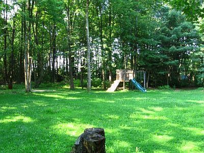 Large flat level yard