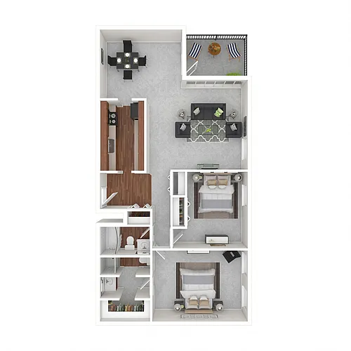 Floor plan 2Bedroom 2Bathroom