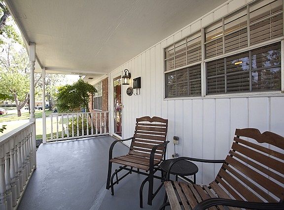 Sit and relax on the large porch