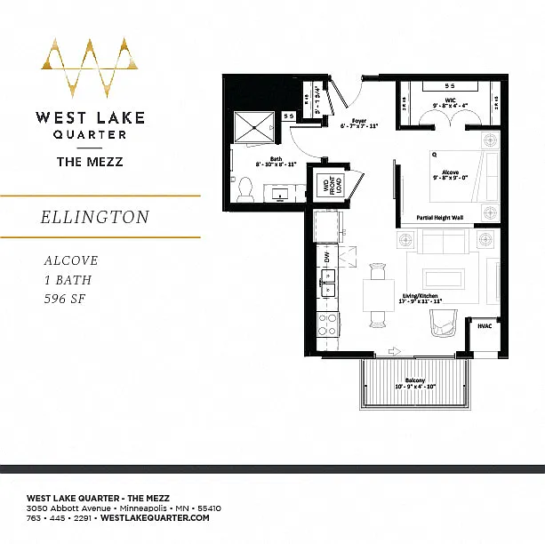 Floor plan Ellington - ALCOVE