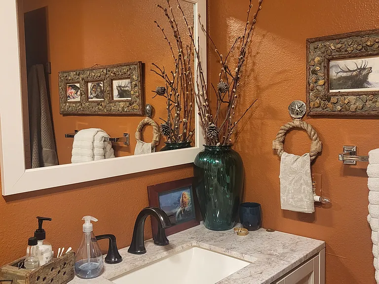 Full bath with shower.
