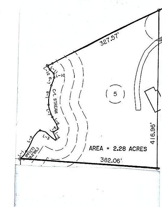 Lot 5 is 2.28 Acres. 