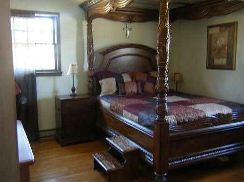 Small closet to right and walk in closet on left. Located u