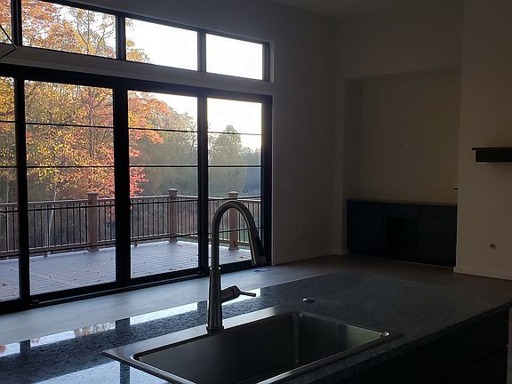 great room view in fall