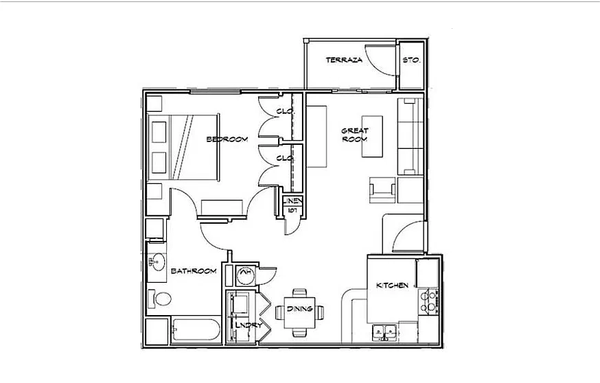 Floor plan The Ruger