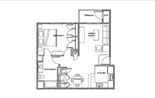 Floor plan The Ruger