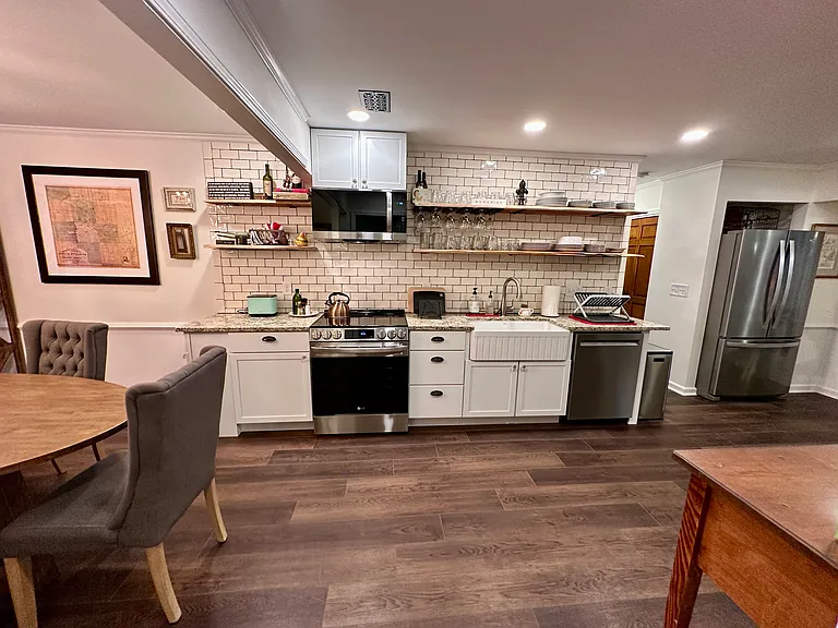 New renovated kitchen at The Cove.