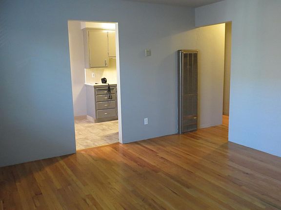 View of kitchen from the living room.