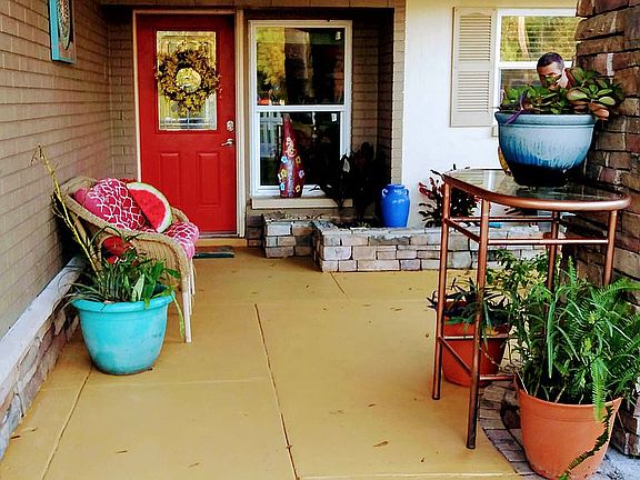 Front of home.