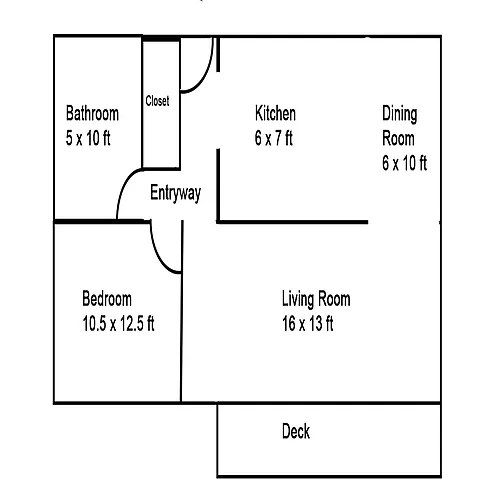 Floor plan 1 Bedroom