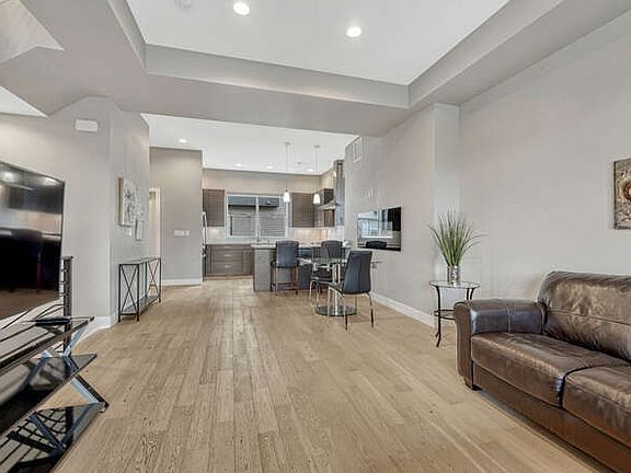 Living room to kitchen view